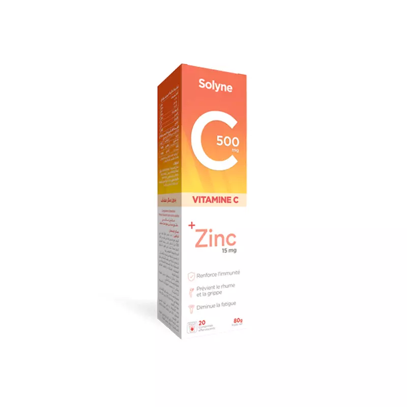 Solyne Zinc + Vit C 500 mg 