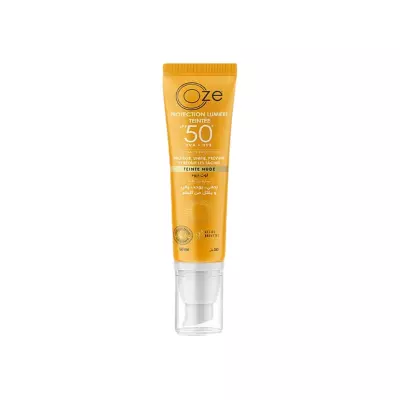 OZE Protection lumière SPF50+ teintée teinte nude