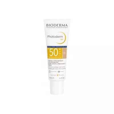 Bioderma Photoderm M SPF50+ Gel-crème solaire anti-taches et mélasma teinte claire 