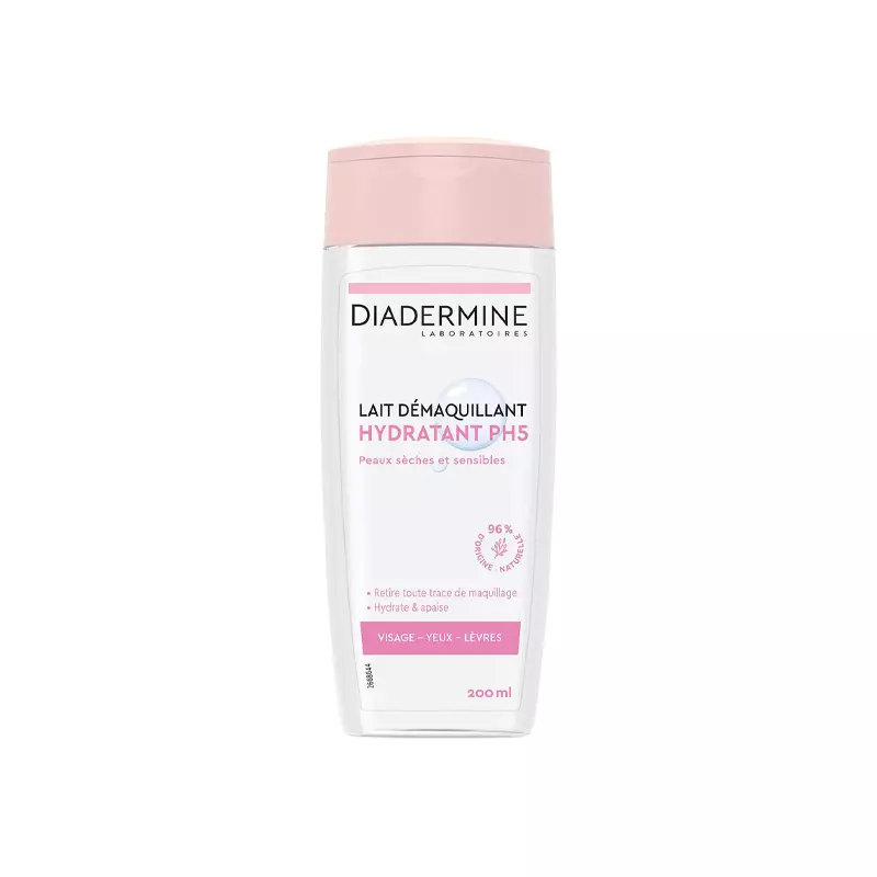 DIADERMINE Lait démaquillant hydratant PH5 