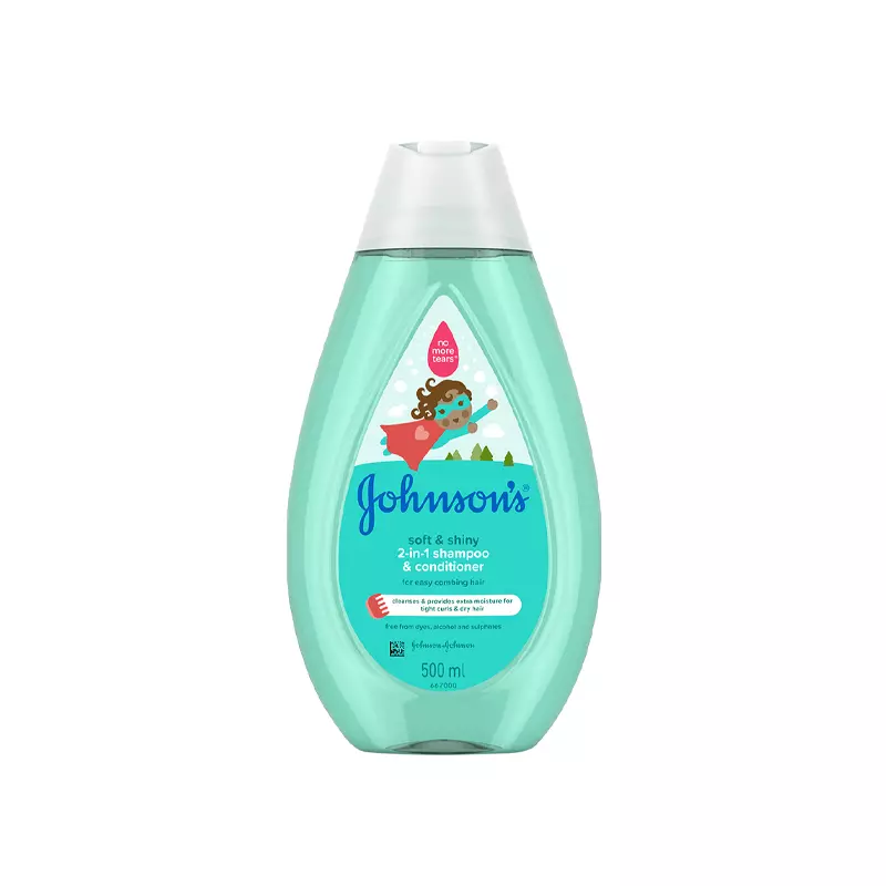 JOHNSON'S Baby soft & shiny 2en1 shampoing & démêlant 