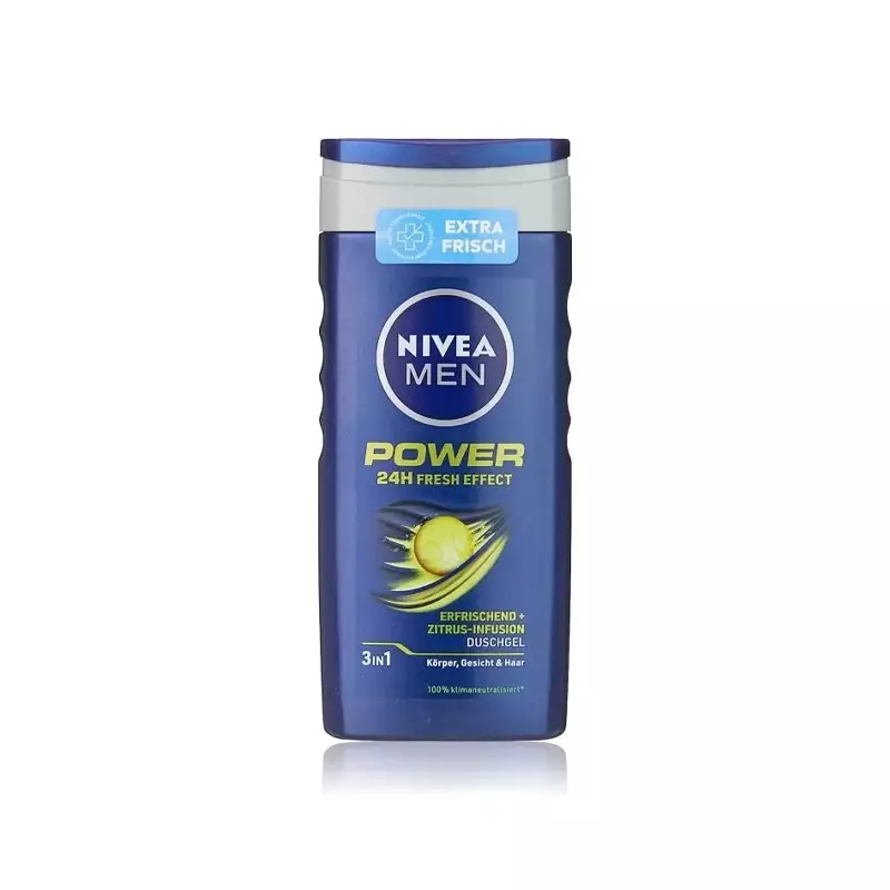 NIVEA MEN Gel douche Power 24h fresh effect 3en1 