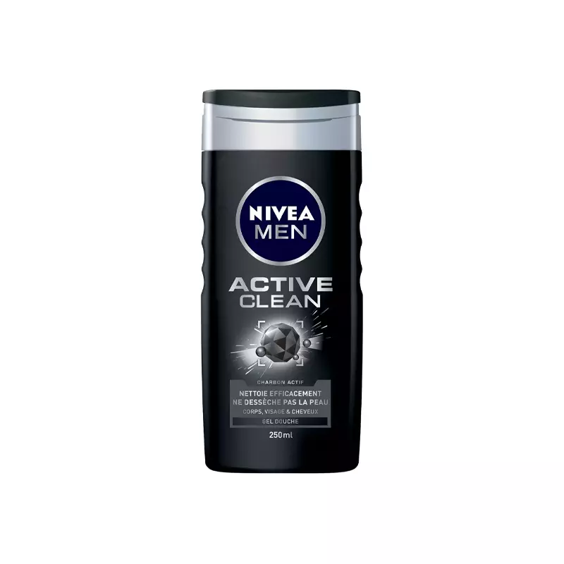 NIVEA MEN Gel douche Active clean 3en1 
