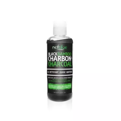 NATALOE Black bamboo charbon charcoal gel nettoyant 