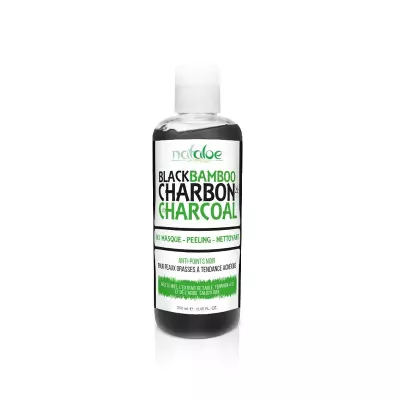 NATALOE Black Bamboo charbon charcoal 3en1 masque peeling nettoyant 