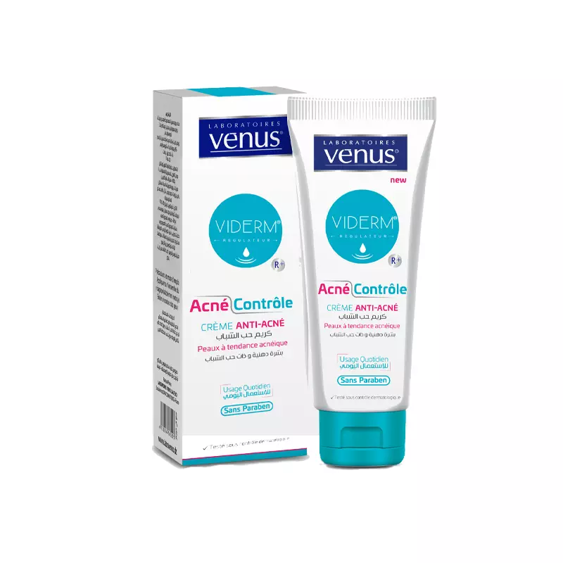 VENUS Viderm Acné contrôle crème anti acné R+ 