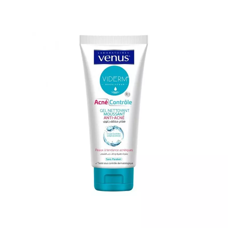 VENUS Viderm Acné contrôle Gel nettoyant moussant R+ 