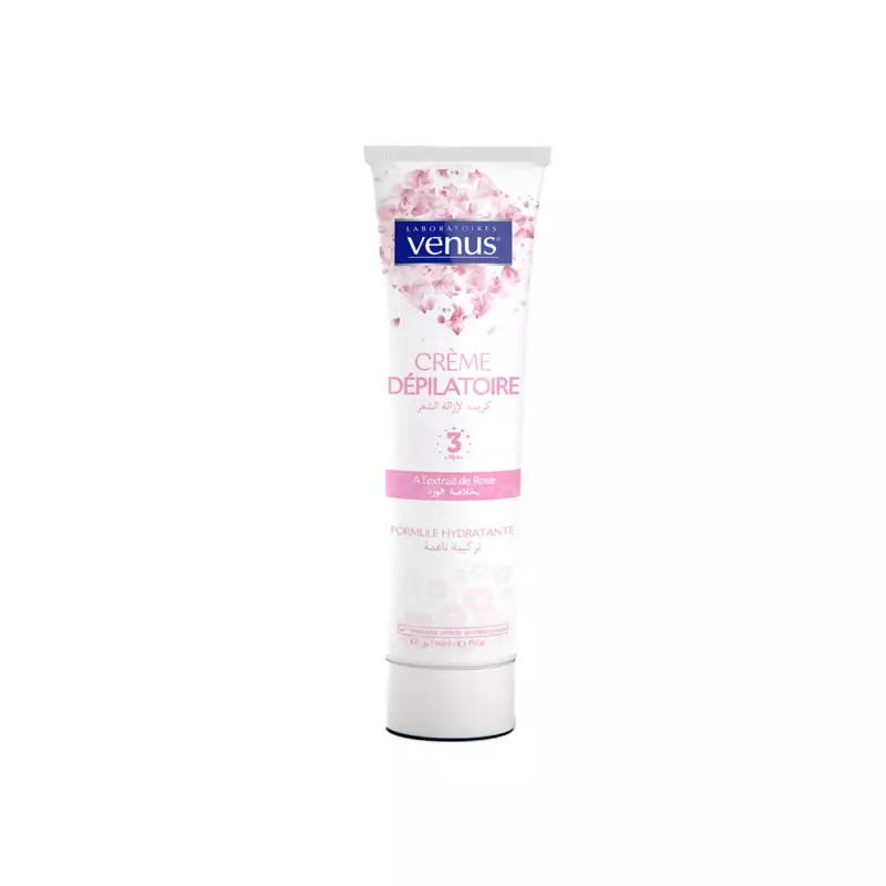 VENUS Crème dépilatoire à l'extrait de rose 