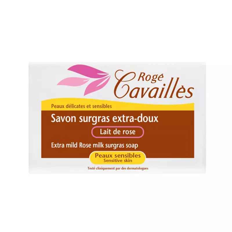 ROGE CAVAILLES savon surgras et extra-doux Lait de rose 