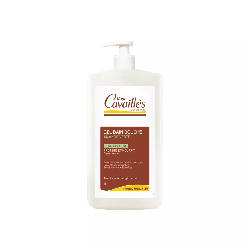 ROGE CAVAILLES Gel bain douche Amande verte surgras actif 