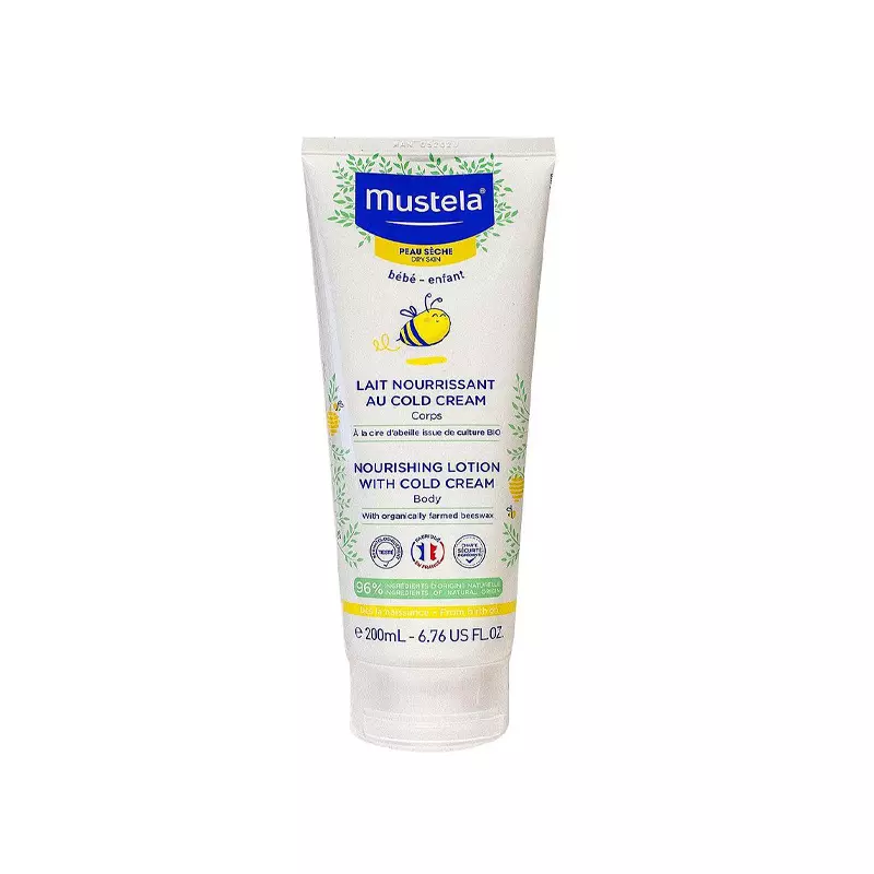 MUSTELA Lait nourissant au cold cream corps à la cire d'abeille BIO
