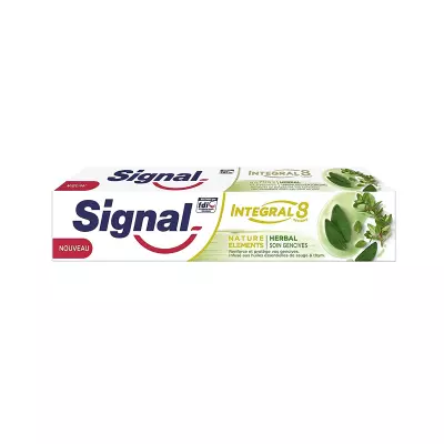 Signal Dentifrice integral 8 nature elements herbal soin gencives 
