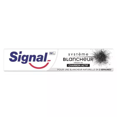Signal Dentifrice système blancheur au charbon actif 75 ml