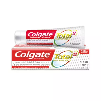 Colgate Dentifrice Total 12 clean mint 75 ml