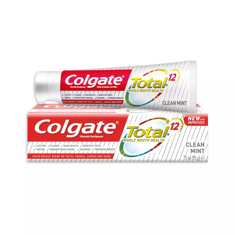 Colgate Dentifrice Total 12 clean mint 75 ml