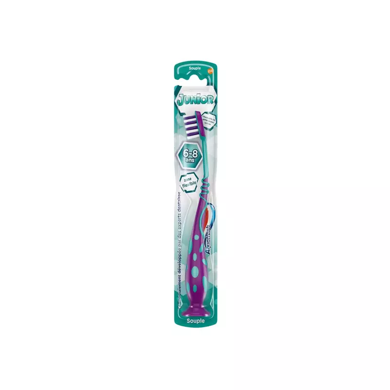 AQUAFRESH Brosse à dent Junior 6-8 ans souple
