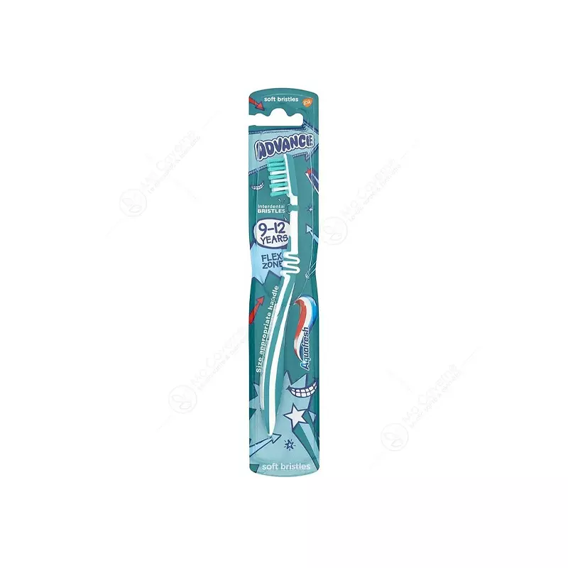 AQUAFRESH Brosse à dent Advance 9-12 ans souple