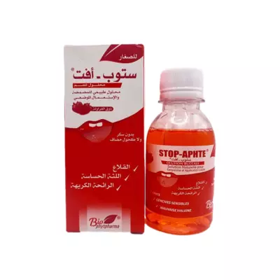 BIOPHYTPHARMA Stop-aphtes Junior Solution buccale goût fraise 125 ml