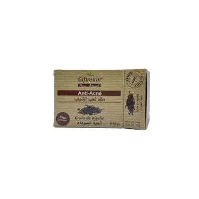 GIFTOSKIN Savon artisanal anti acnéiques aux grains de nigelle