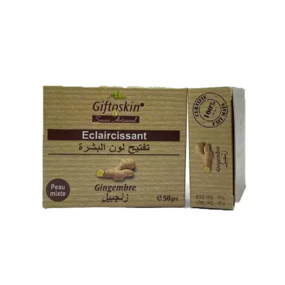 GIFTOSKIN Savon artisanal éclaircissant au gingembre