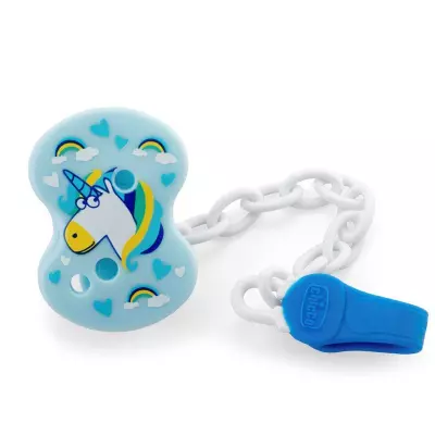 CHICCO Attache sucette Fantastic love bleu