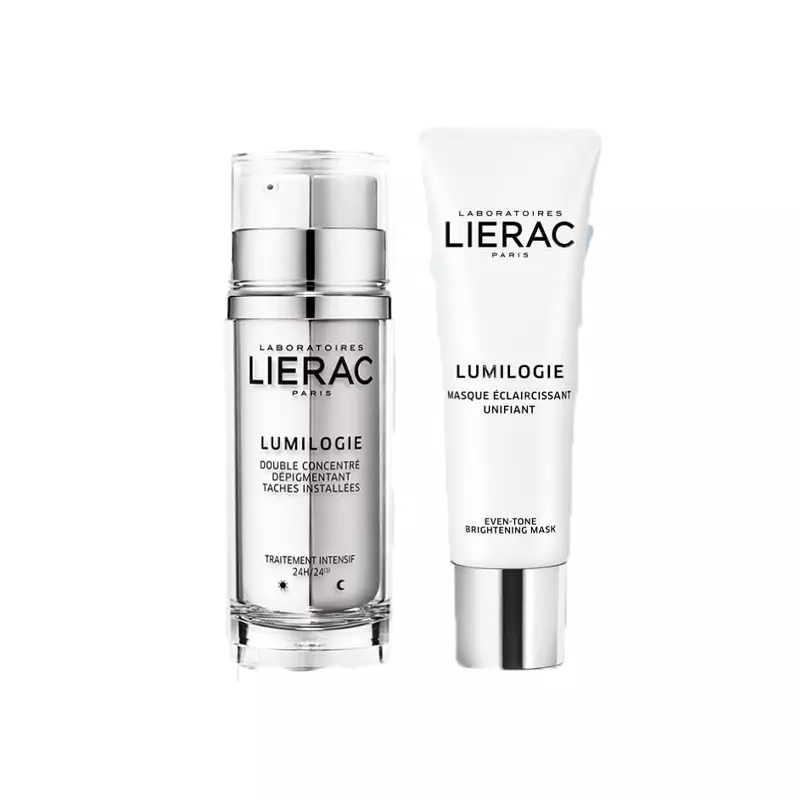 Lierac Lumilogie double concentré + Masque éclaircissant unifiant