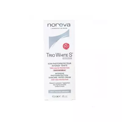 NOREVA TRIO WHITE S BB crème soin photoprotecteur intensif SPF 50+ teinté