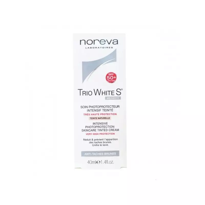 NOREVA TRIO WHITE S BB crème soin photoprotecteur intensif SPF 50+ teinté