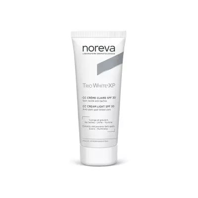 NOREVA TRIO WHITE XP CC crème soin teinté anti-taches SPF30 teinte claire