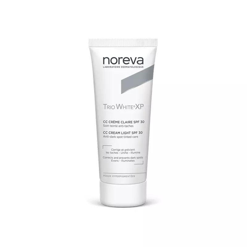 NOREVA TRIO WHITE XP CC crème soin teinté anti-taches SPF30 teinte claire